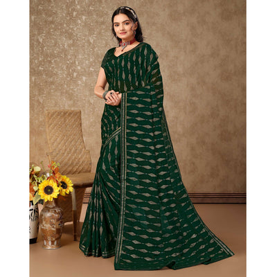 green-foil-printed-chiffon-saree-with-lace-border-6