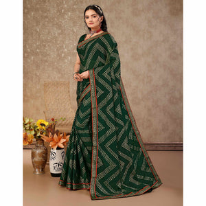 green-foil-printed-chiffon-saree-with-lace-border-5