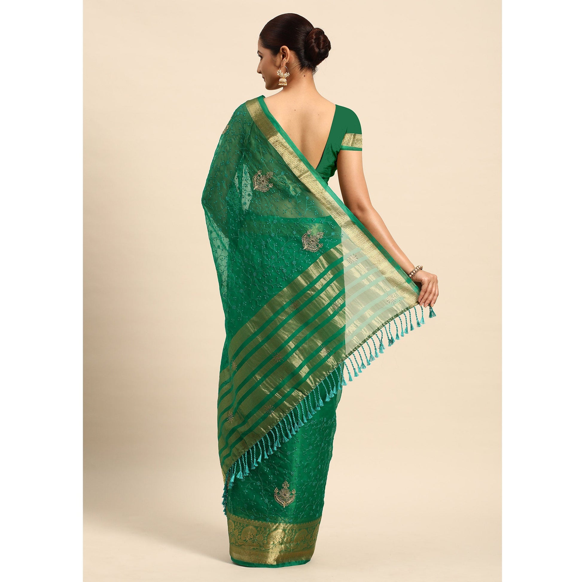 green-floral-embroidered-organza-saree-6