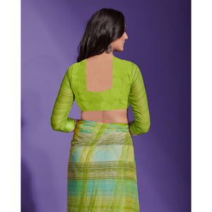9green-printed-chiffon-saree