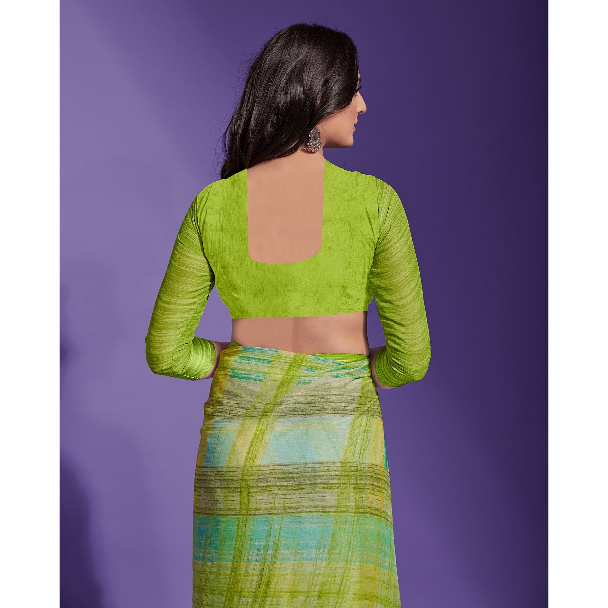 9green-printed-chiffon-saree