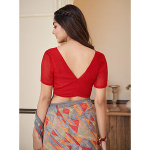 grey-geometric-printed-georgette-saree-1