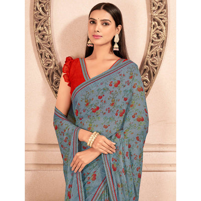 grey-floral-printed-chiffon-saree-with-lace-border-3