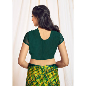 green-printed-chiffon-saree-7