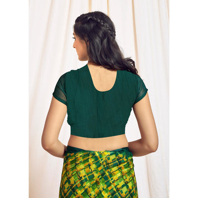 green-printed-chiffon-saree-7