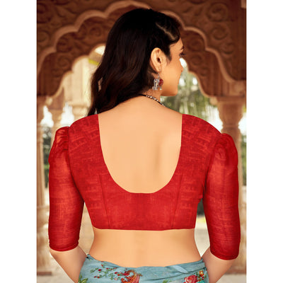 grey-floral-printed-chiffon-saree-4