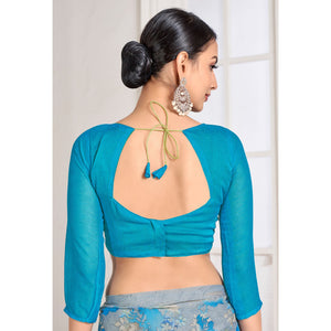 grey-blue-floral-printed-chiffon-saree