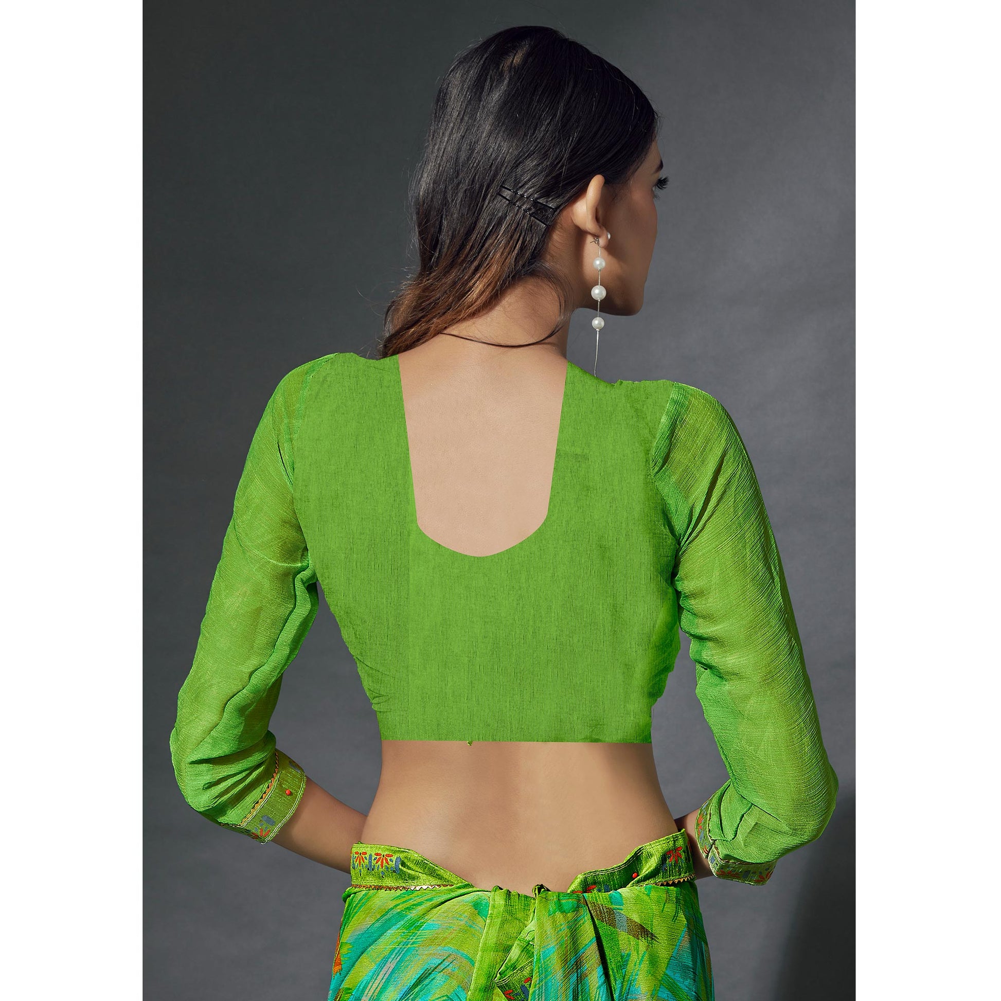 green-printed-chiffon-saree-with-lace-border-1