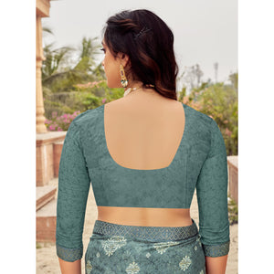 grey-floral-printed-chiffon-saree-7