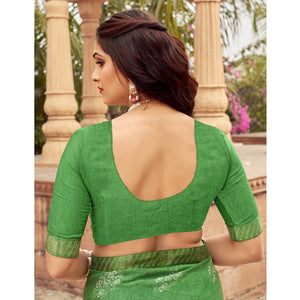 green-floral-printed-chiffon-saree-12