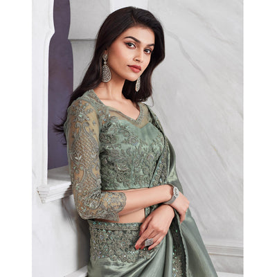 grey-floral-sequins-embroidered-pure-silk-saree