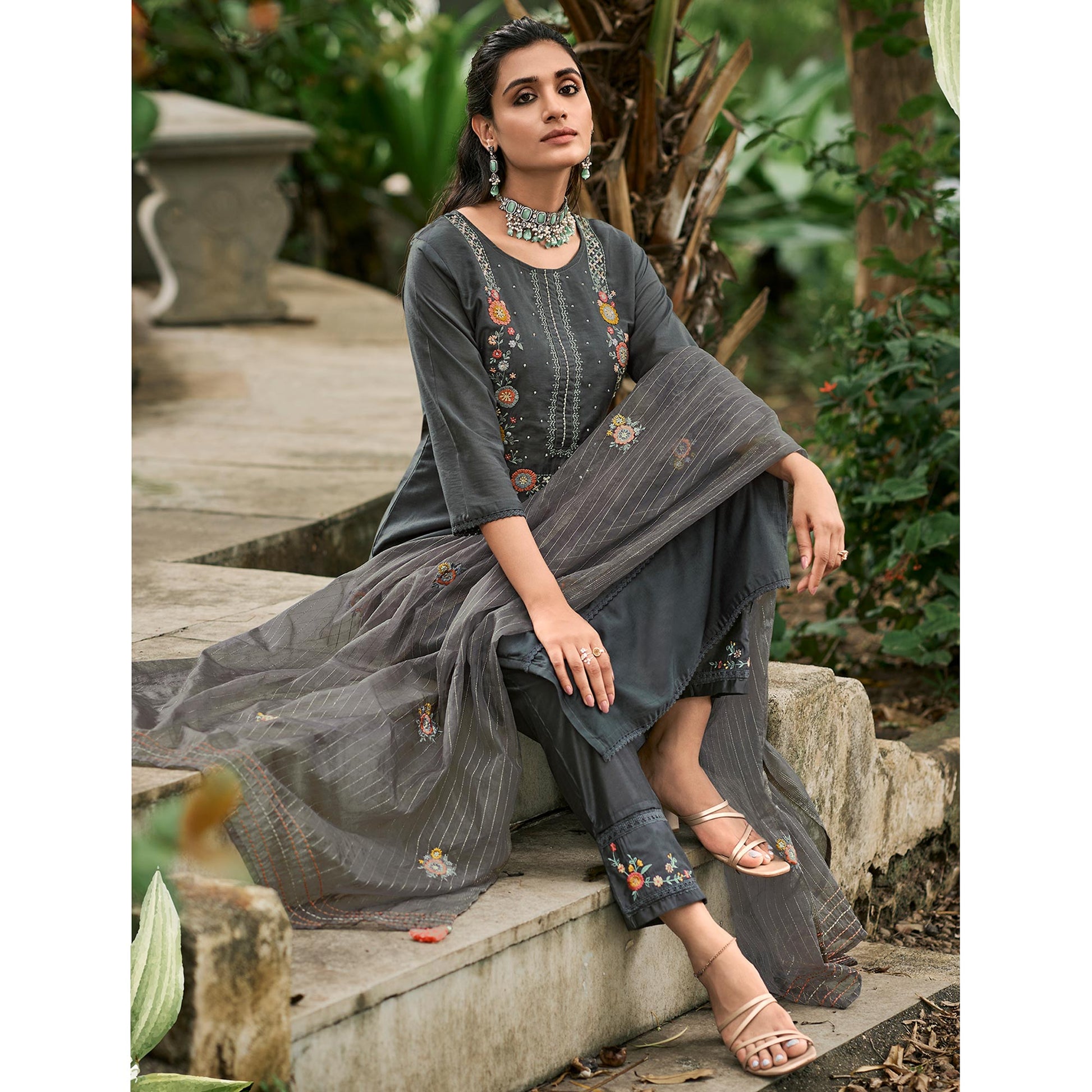 grey-floral-embroidered-cotton-silk-suit-1