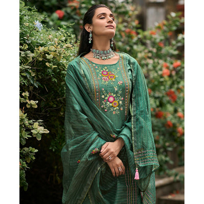 green-floral-embroidered-cotton-silk-suit-1
