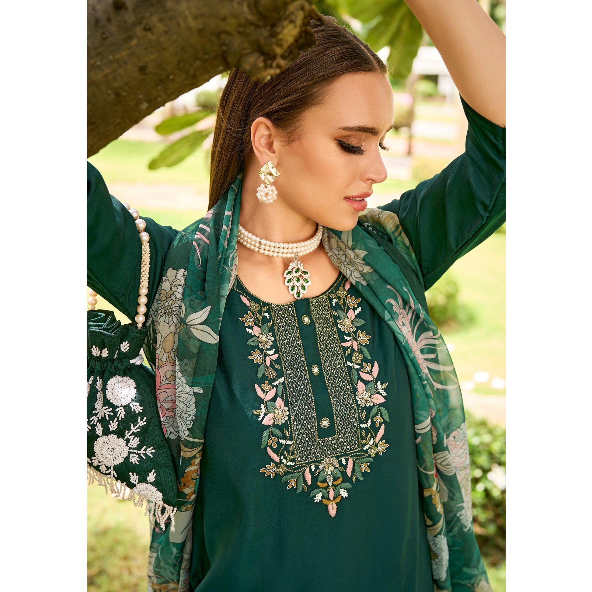 green-floral-embroidered-chanderi-silk-suit