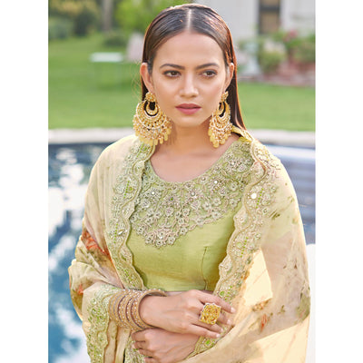 green-abstract-printed-with-embroidered-organza-saree