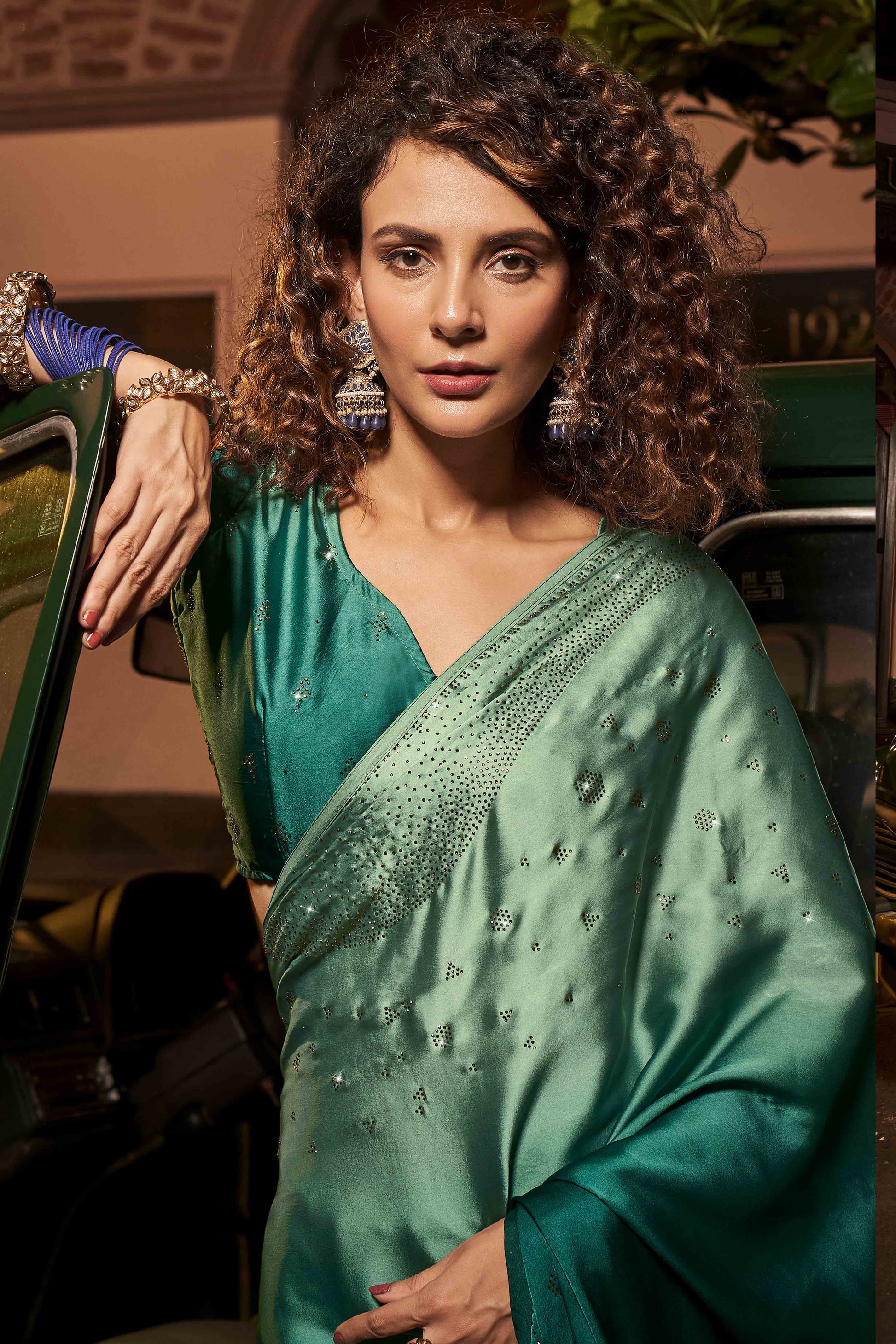 green-swarovski-work-embroidered-ombre-satin-saree