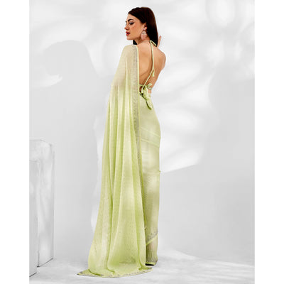 green-embroidered-beads-stones-satin-saree