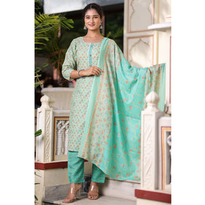 green-floral-printed-pure-cotton-suit-1