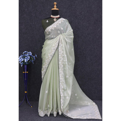 green-sequins-embroidered-chiffon-silk-saree