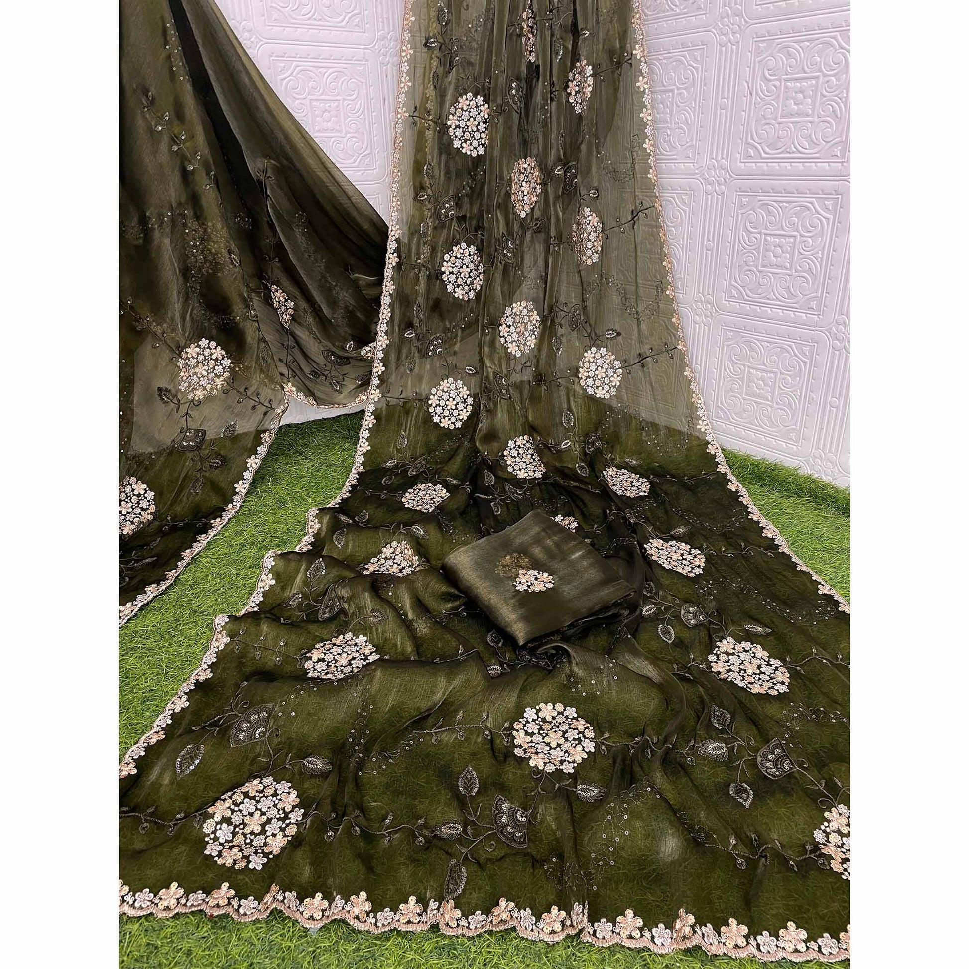 green-sequins-embroidered-chiffon-saree-7