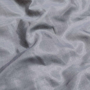 Grey Printed Organza Dress Material