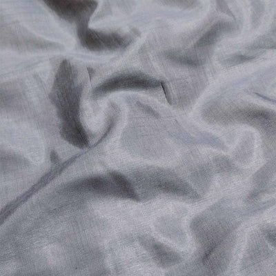 Grey Printed Organza Dress Material