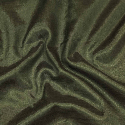 Mehandi Green Woven Banarasi Silk Dress Material