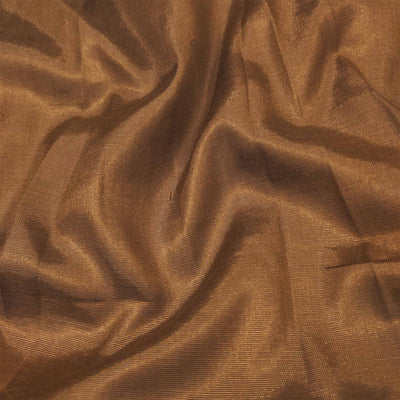 Brown Woven Banarasi Silk Dress Material
