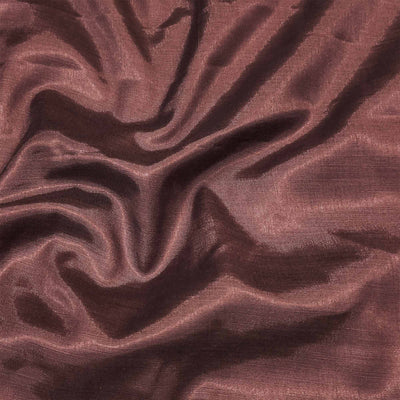 Brown Woven Chanderi Silk Dress Material