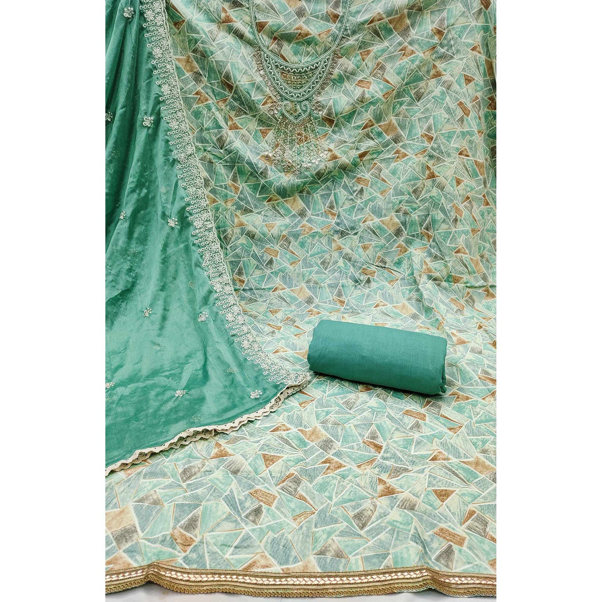 green-geometric-printed-with-handwork-pure-cotton-dress-material