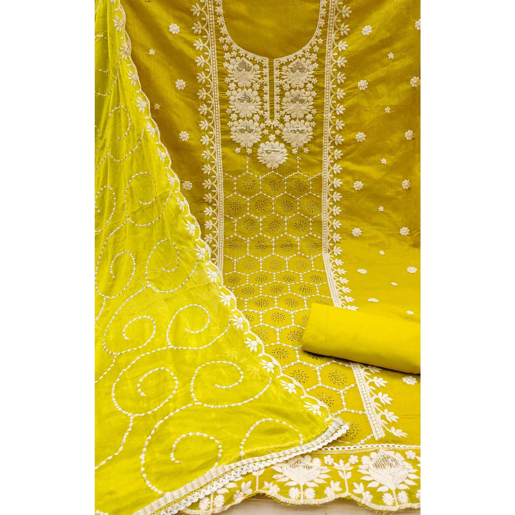 green-floral-sequins-embroidered-chanderi-silk-dress-material