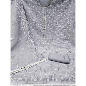 grey-floral-embroidered-chanderi-silk-dress-material