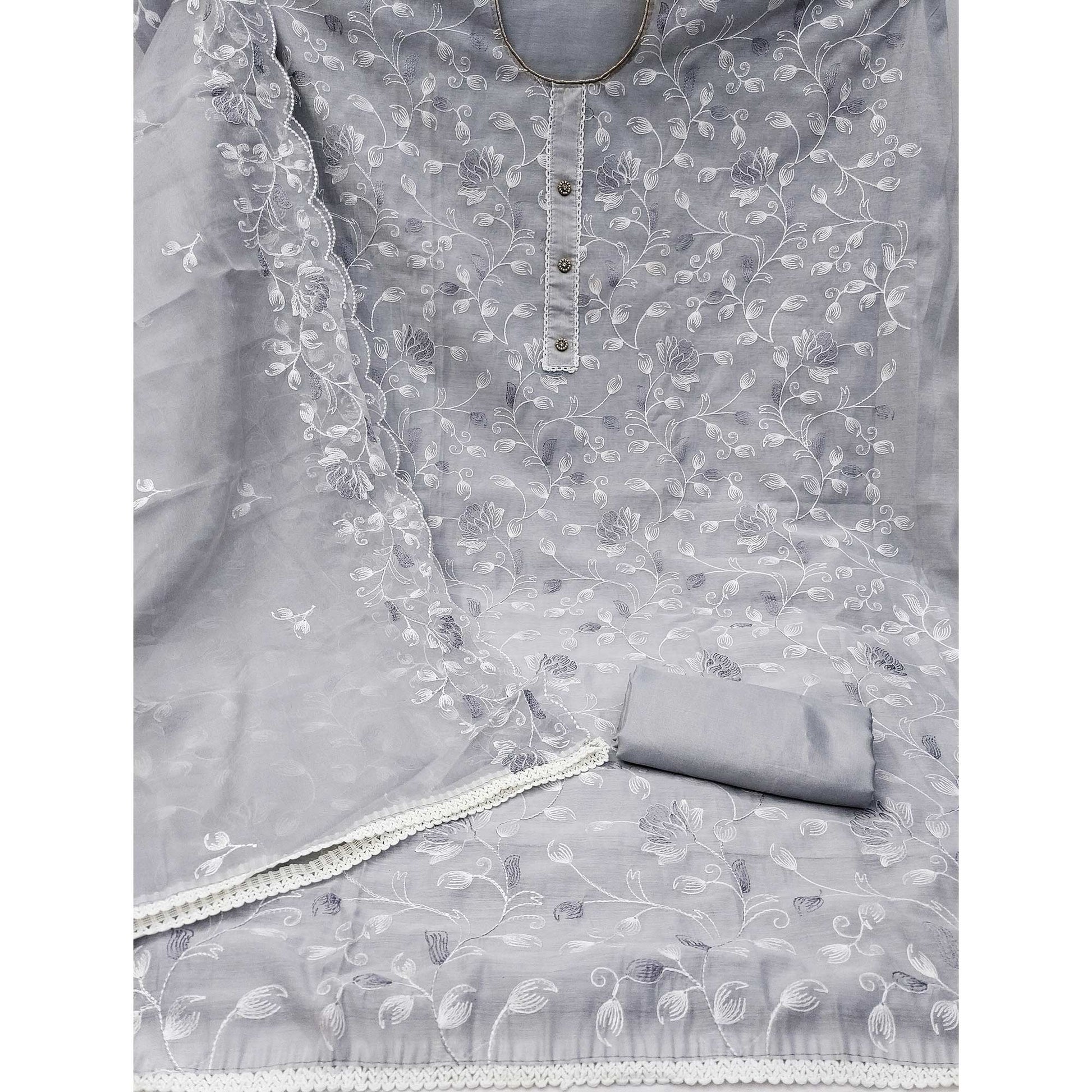 grey-floral-embroidered-chanderi-silk-dress-material