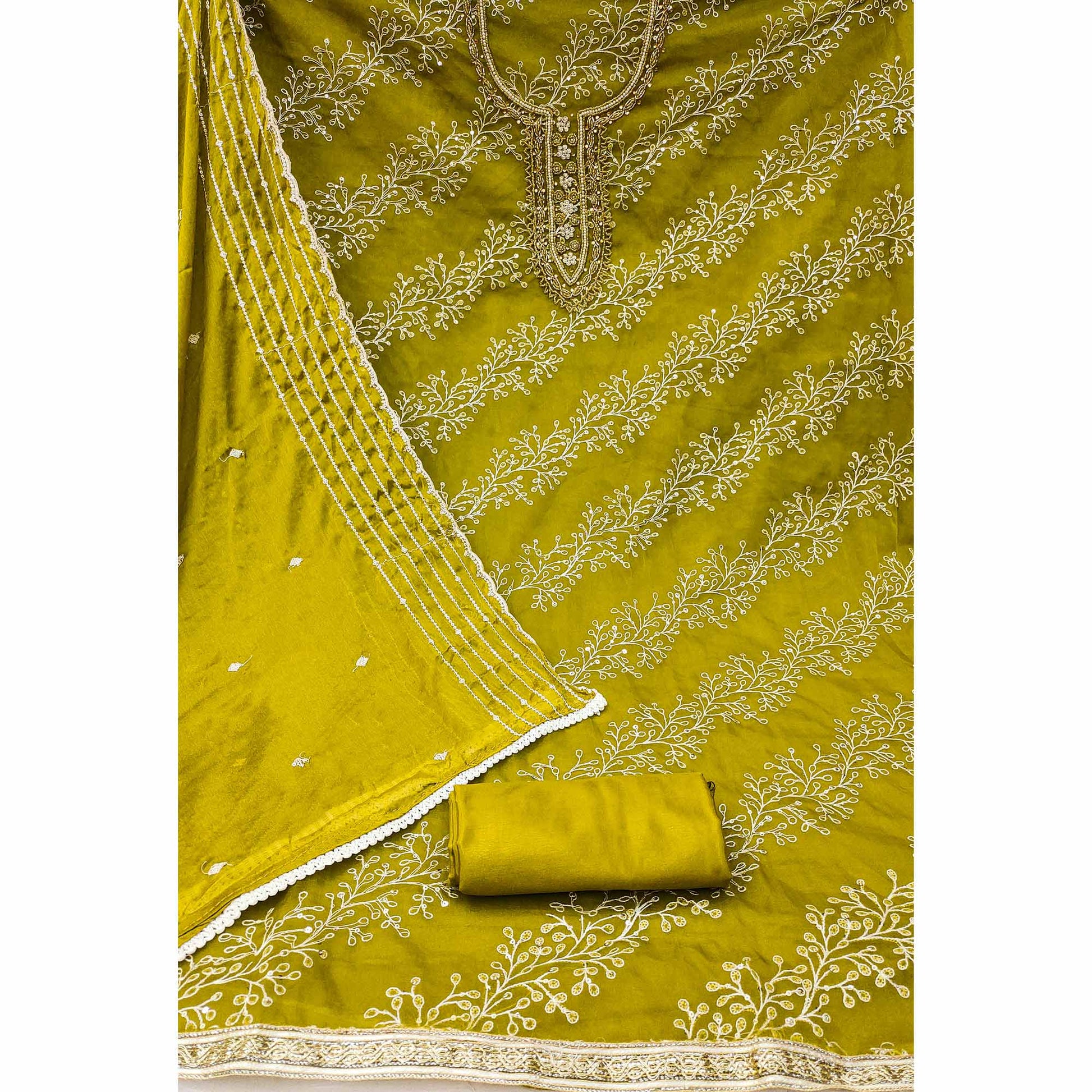 green-sequins-embroidery-with-handwork-organza-dress-material