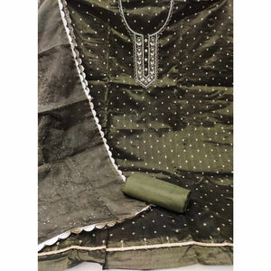 green-woven-with-handwork-organza-dress-material-4