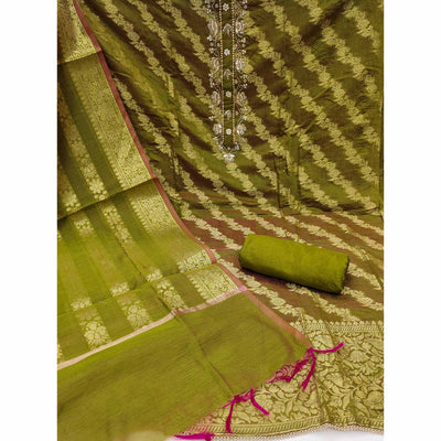 green-floral-woven-with-handwork-banarasi-silk-dress-material-6