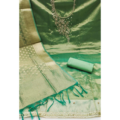 green-floral-moti-gota-patti-handwork-viscose-dress-material