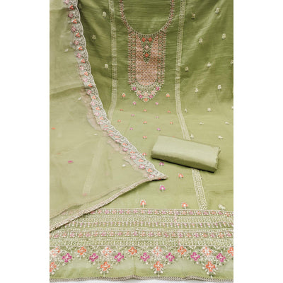 green-floral-sequins-embroidery-viscose-dress-material-8