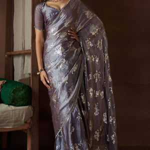 grey-floral-foil-printed-satin-silk-saree-with-zarkan-border-4