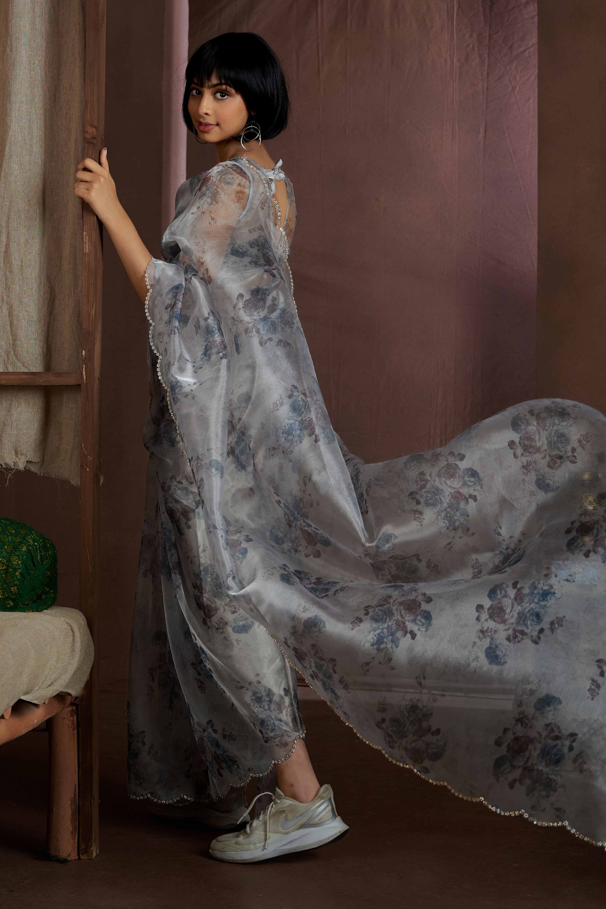 grey-floral-printed-soft-organza-saree-with-stone-work-border