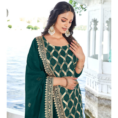 green-embroidered-with-swarovski-vichitra-silk-dress-material