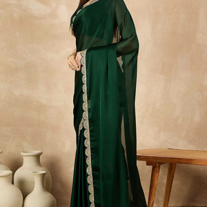 green-solid-chiffon-saree-with-sequins-embroidered-border