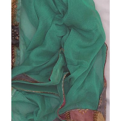 green-foil-printed-poly-cotton-dress-material