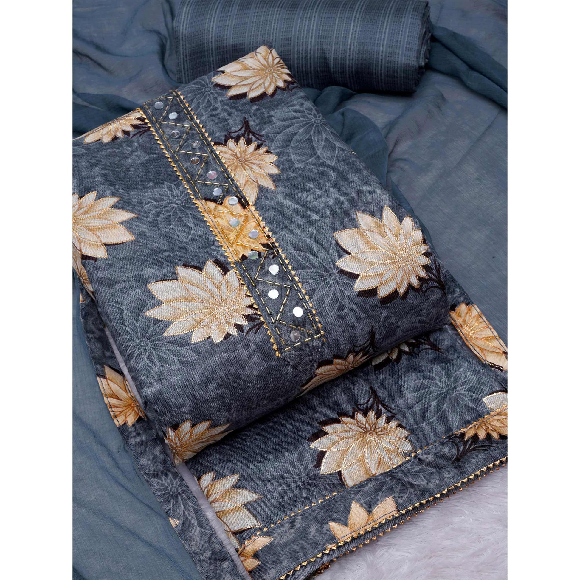 grey-floral-foil-printed-poly-cotton-dress-material