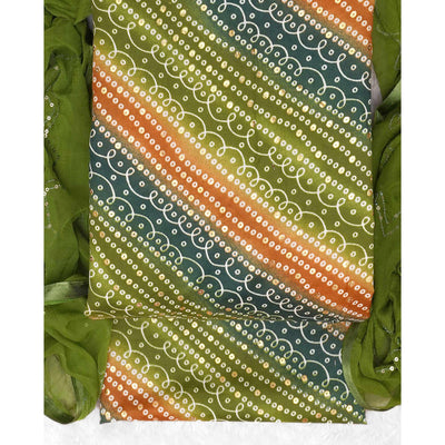 green-bandhani-foil-printed-dress-material