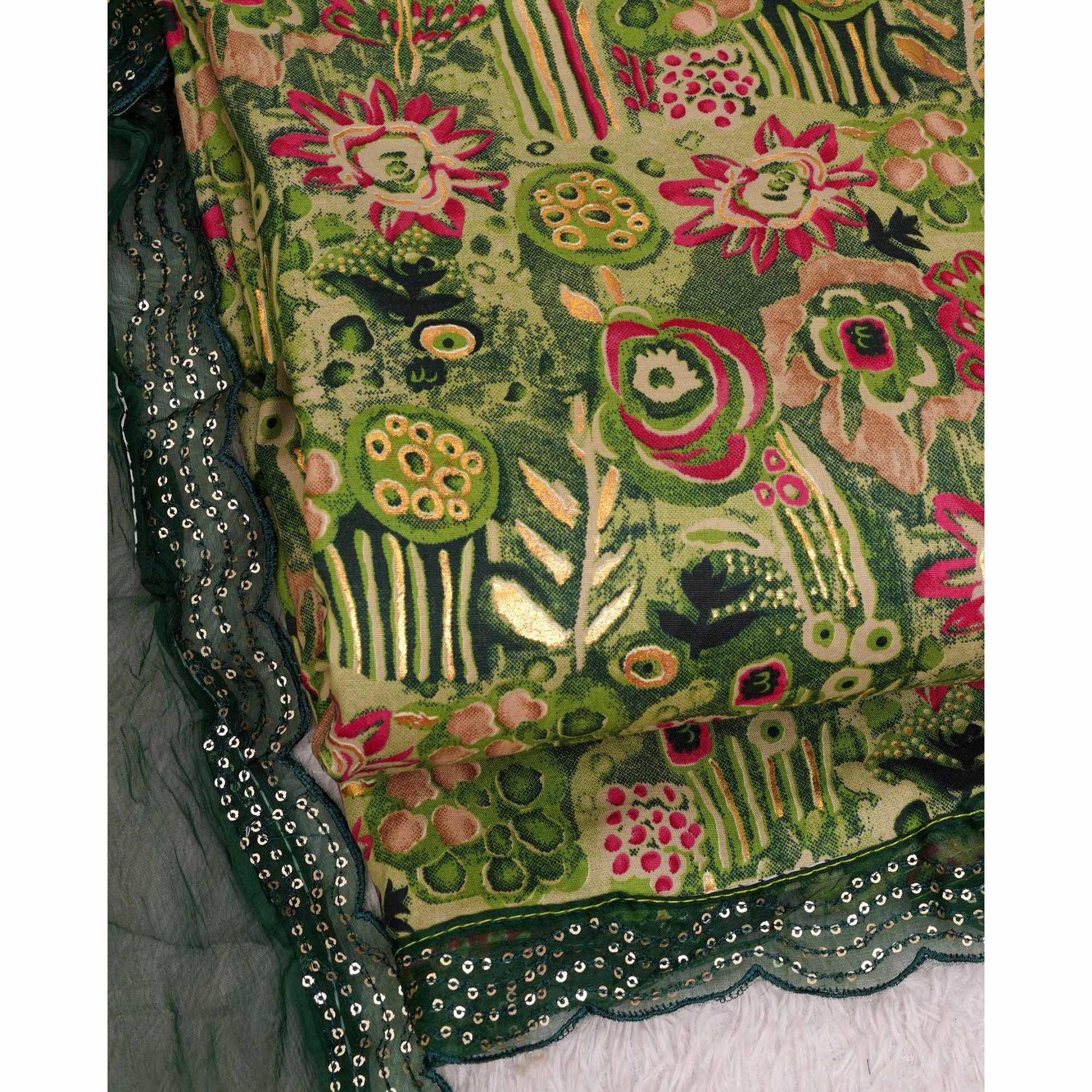 green-foil-printed-with-sequins-work-cotton-blend-dress-material