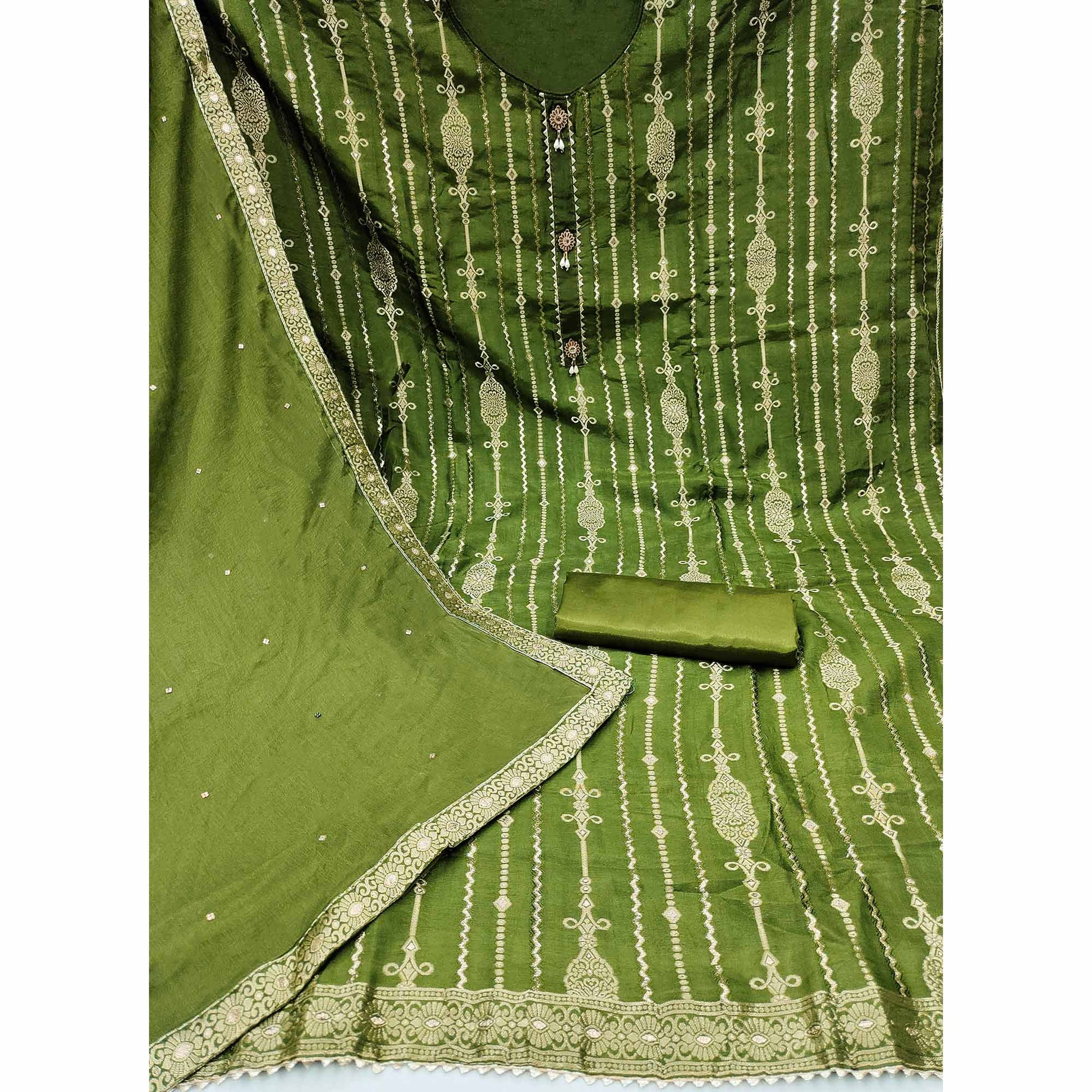 green-woven-jacquard-dress-material-2