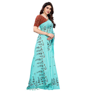 Ferozi Casual Wear Printed Silk Saree