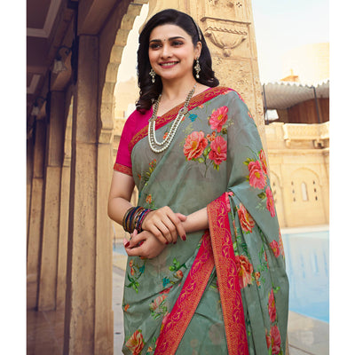grey-floral-printed-georgette-saree-8