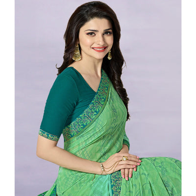 green-floral-printed-georgette-saree-10